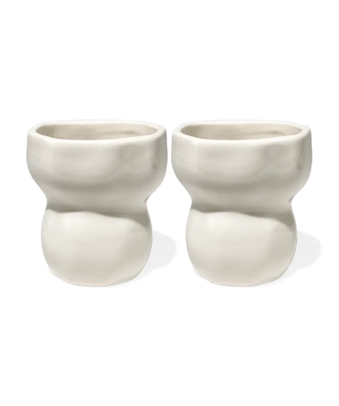 Keramik Becher in organischem Design – lyon collection von 7 O'CLOCK