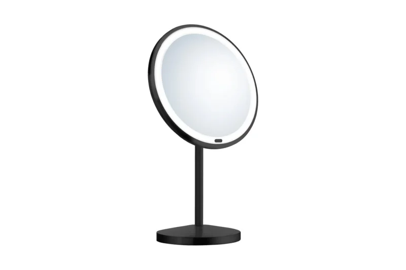 Kosmetikspiegel mit LED, Standmodell, 7-fach, schwarz, Art.Nr. 625