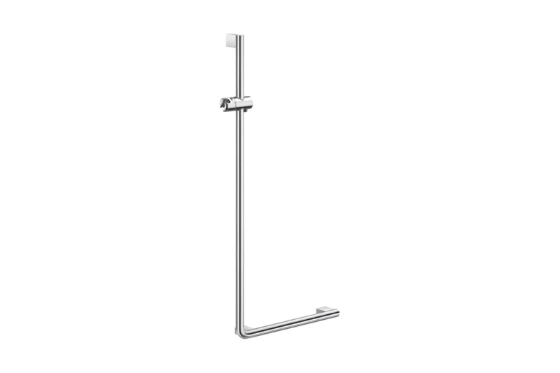 Smedbo LIVING Brausestange L-Form mit Haltegriff, links, 1230 x 530 mm, verchromt, Art.Nr. FK814