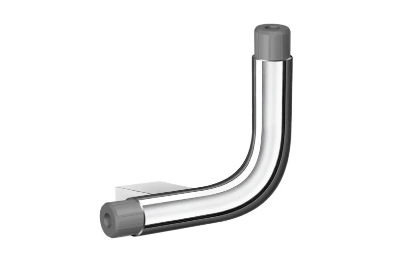 Smedbo LIVING L-Verbinder rechts für Haltegriffsystem, 130 x 130 mm, verchromt, Art.Nr. FK831