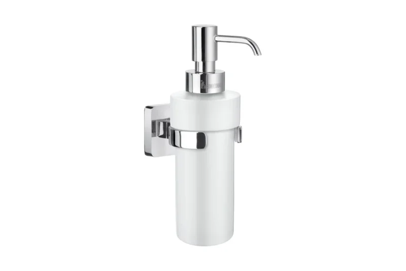 Smedbo ICE Seifenspender mit Porzellan-Behälter, Wandmodell, Chrom poliert, Art.Nr. OK369P