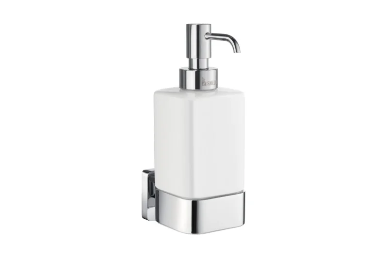Smedbo ICE Seifenspender mit Porzellan-Behälter, Wandmodell, 350 ml, Chrom poliert, Art.Nr. OK469P