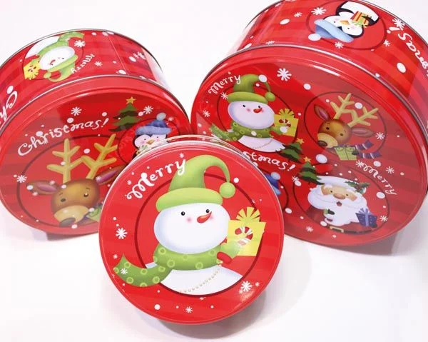 Keksdosen Weihnachten 3er Set festliche Aufbewahrung Plätzchendosen Gebäckdosen Geschenkboxen für Kekse Süßigkeiten Gebäck