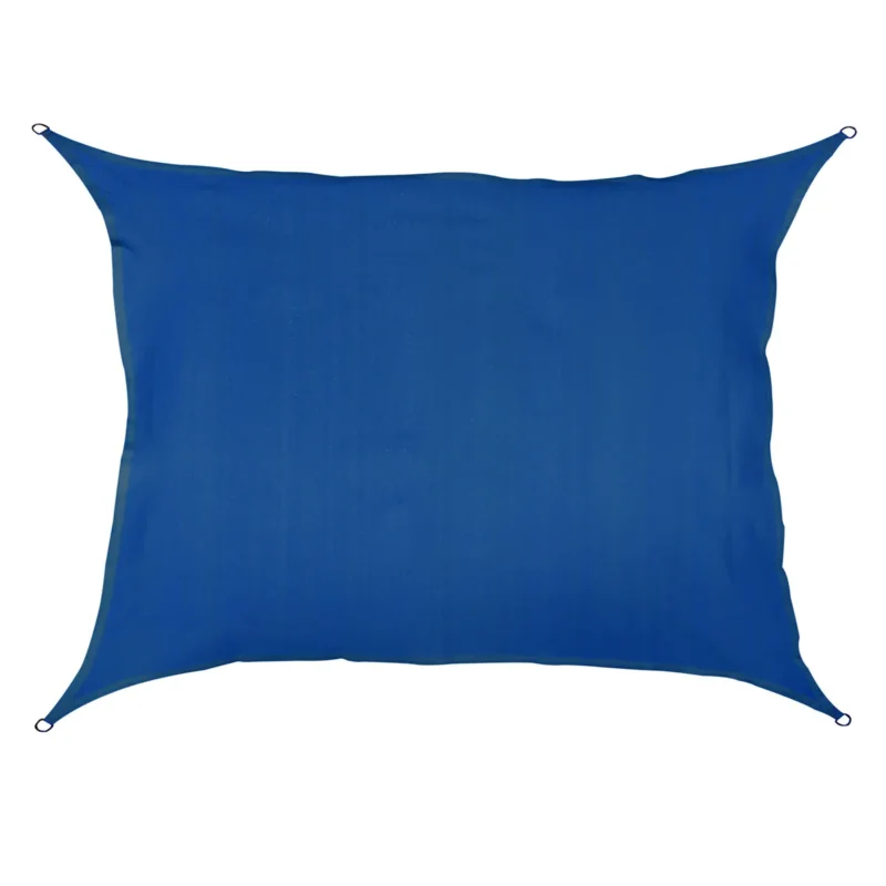 Sonnensegel 3x4 rechteckig - blau - Sonnenschutz atmungsaktiv - UV-Schutz Garten Terasse Camping