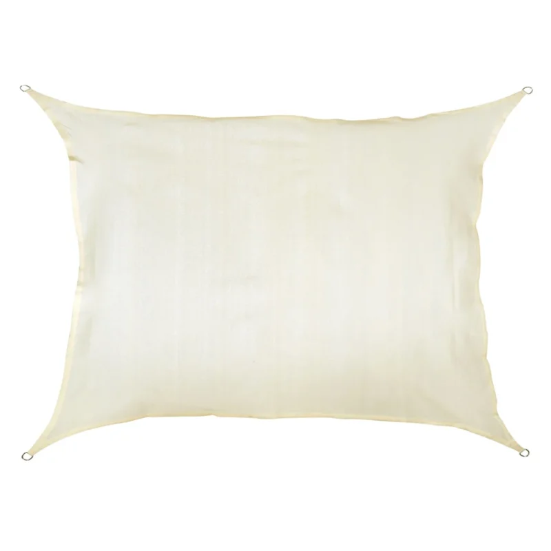 Sonnensegel 3x4 rechteckig - creme - Sonnenschutz atmungsaktiv - UV-Schutz Garten Terasse Camping