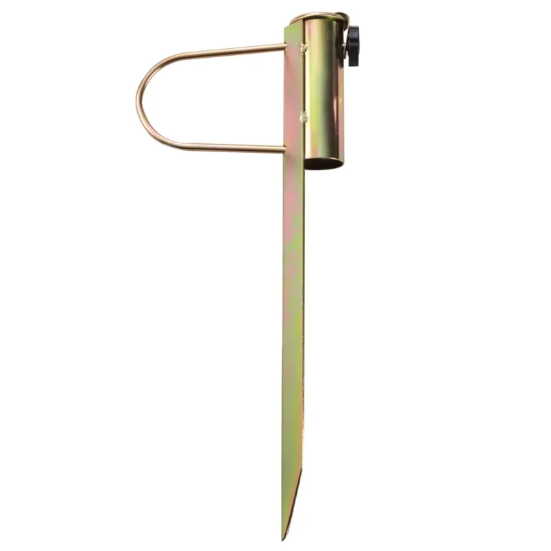Erdspieß Sonnenschirmhalter 46 cm lang - Stahl Anker - Rasendorn Bodenanker für Schirme, Wäschespinne, Zaunpfosten