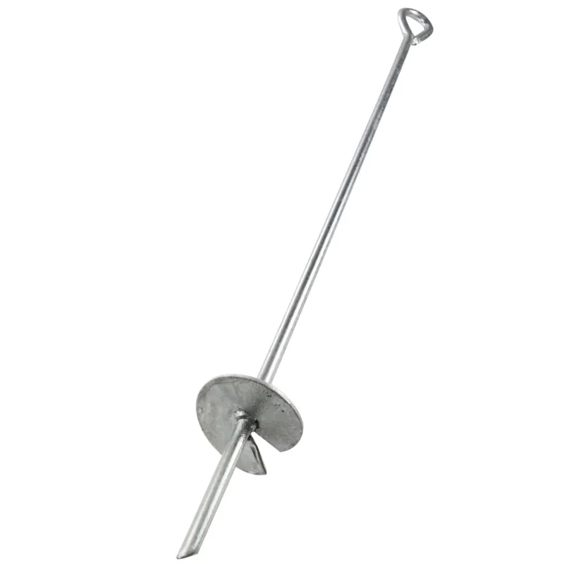 Erdanker 60 / 80 cm lang - Stahl Anker - Bodenanker für Zelte, Spielgeräte Slackline