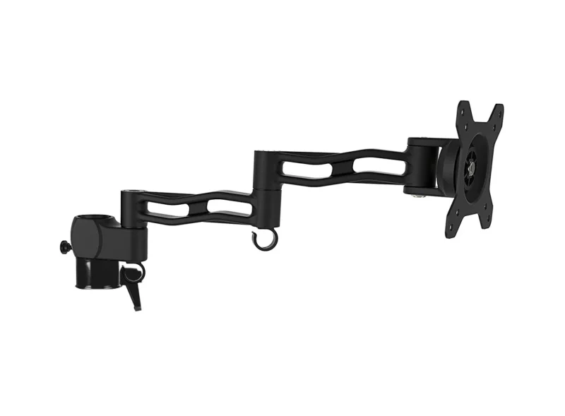 Duronic DML5 BK Monitorarm | Erweiterung für Monitor Halterung | Geeignet für Bildschirme bis 27 Zoll | Tragfähigkeit 8 kg | Zusatzarm mit VESA Halterung für Monitorständer | Aluminium