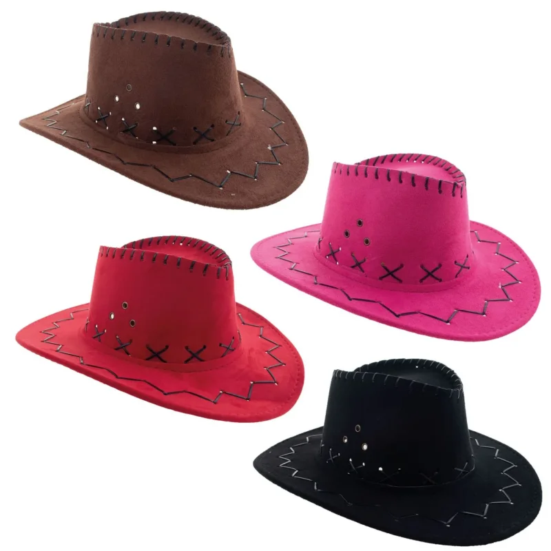 Cowboyhut Cowboy Hut Kinder Western Cowgirl Kostüm Westernhut Fasching Karneval Mottoparty Party Geburtstag Verkleidung Outfit