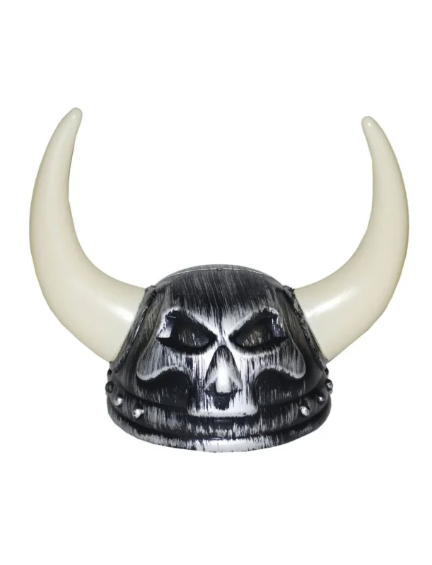 Wikinger Kostüm Outfit Mittelalter Nordmann Verkleidung Helm Horn Bart Hammer Fasching Karneval Vintage-Kostüm