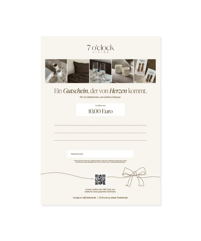 Gutschein zum Ausdrucken | 10€ bis 150€