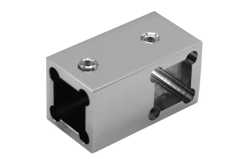 T-Verbinder für Stabilisierungsstange eckig, 12 x 12 mm, 11 Oberflächen, Art.Nr. SQ1250