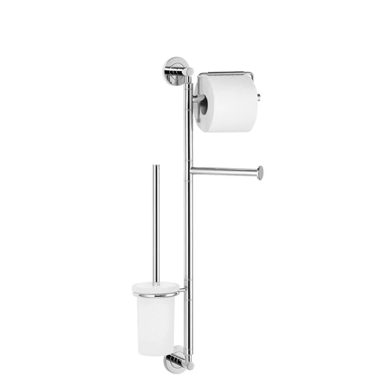 WC-Set Wandmodell mit Papierhalter, Reserverollenhalter und Bürstengarnitur, weiß