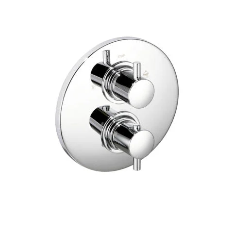 Unterputz-Thermostat-Mischbatterie mit 2-Wege-Umstellung, Fertigbauset