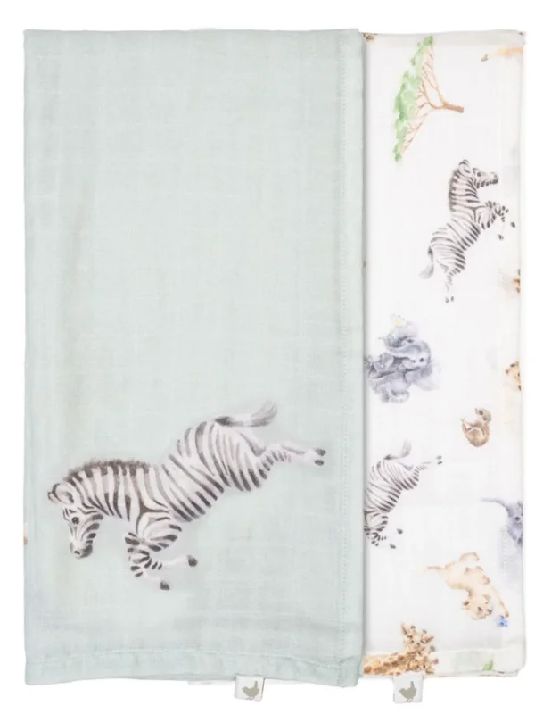 Babytücher Set Tiere Afrikas von Wrendale Designs