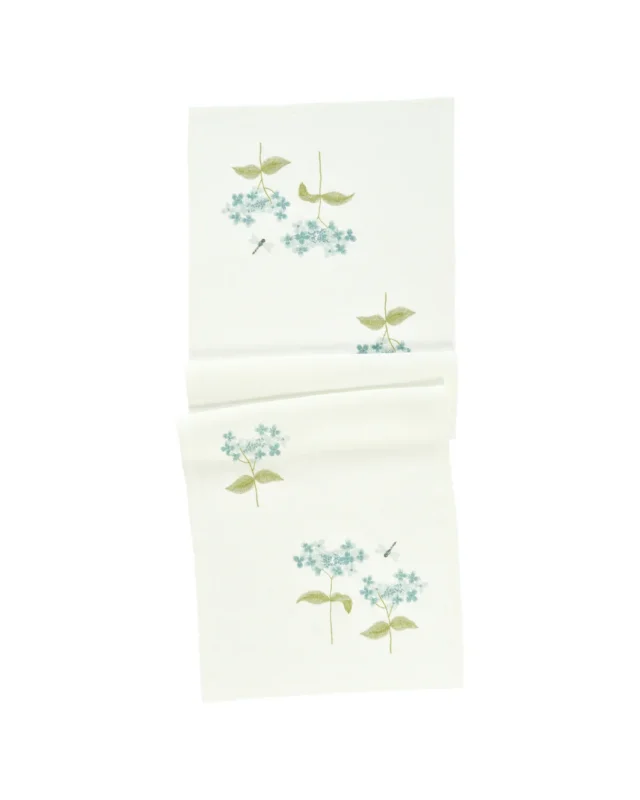 Hortensien Tischläufer "Damsel 50x150" von Sander Table + Home
