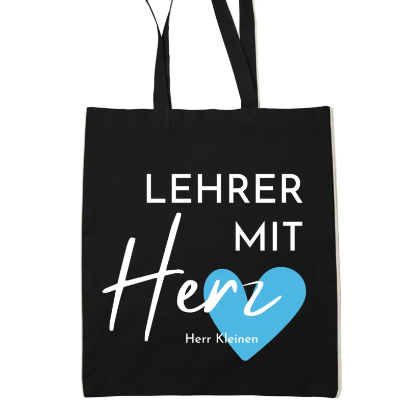Jutetasche Abschied Lehrer Lehrerin - personalisiert Geschenk Schule Abschied Danke