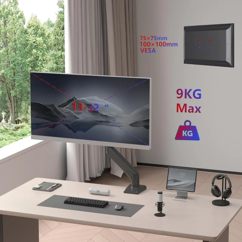 Duronic DM6A1 Monitorarm Monitorhalterung VESA Befestigung Kapazität Monitorgröße