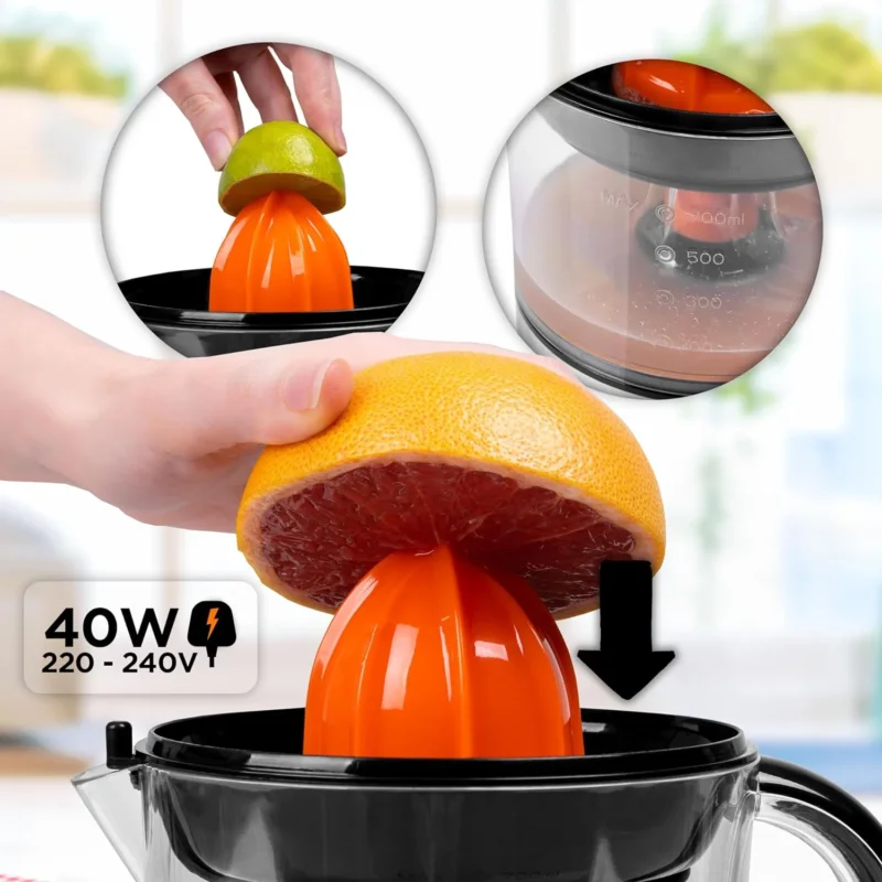 Duronic JE407 Saftpresse 40W Leistung wie man eine Frucht ausdrückt