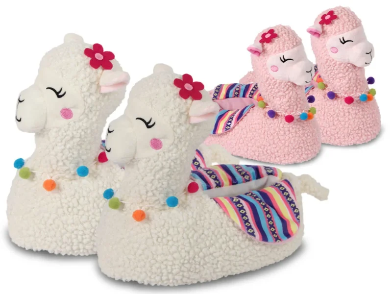 Lama Hausschuhe Alpaka Pantoffeln Größe: 37-42