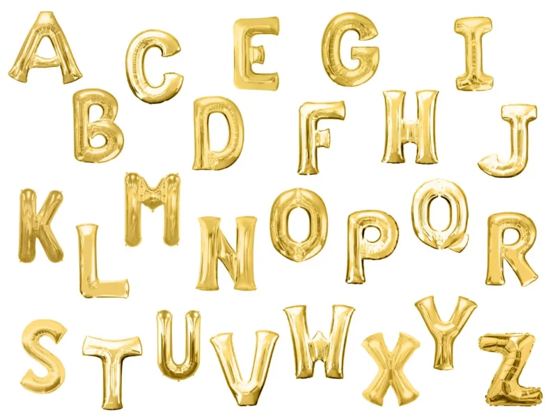 Folienballon Buchstaben A-Z gold