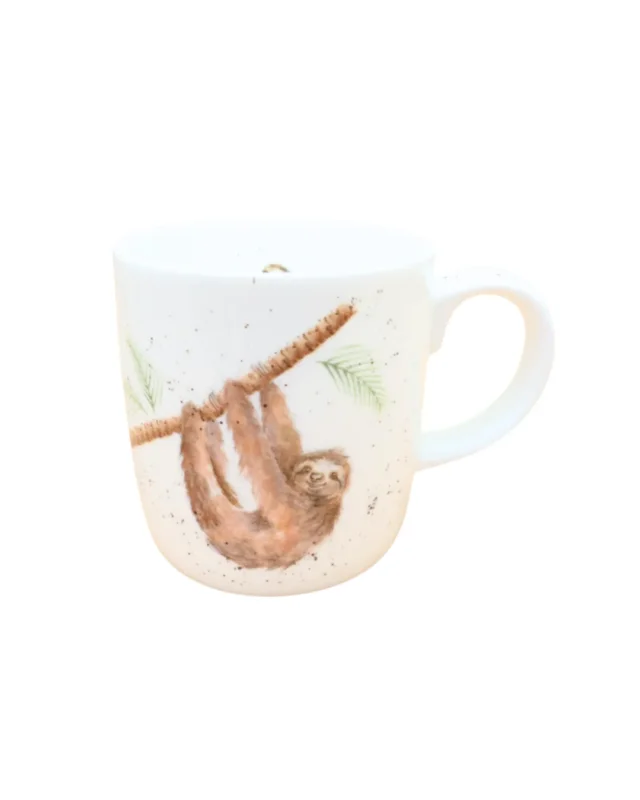 Große Faultier Tasse "Hanging Around" von Wrendale Designs