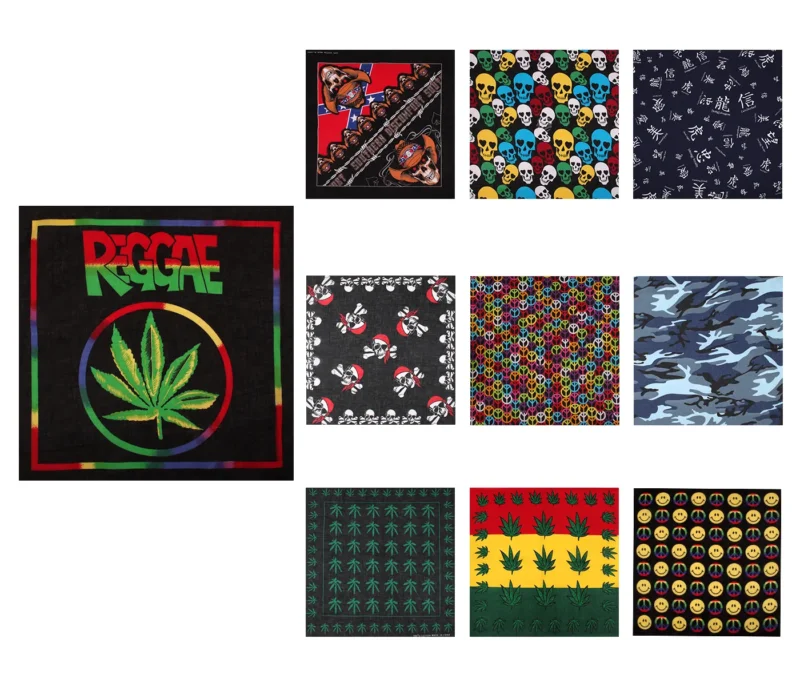 Stilvolle Bandanas mit vielseitigen Motiven – Perfekt für Outdoor, Festivals, Sport und Mode – Multifunktionale Kopftücher, Halstücher, Armbänder und Accessoires für Männer & Frauen