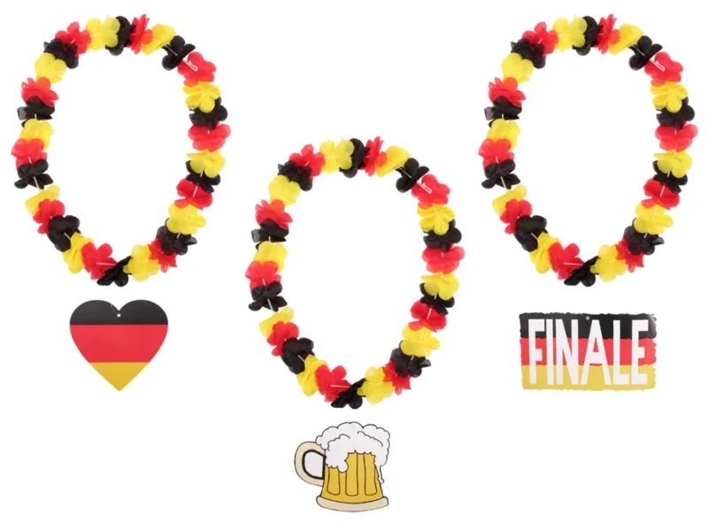 Hawaiikette Hawaiiketten Deutschland WM / WM Hawaiiketten Blumenketten mit Banner
