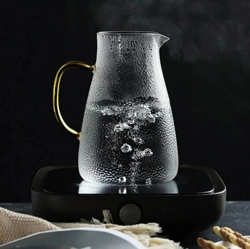 Hochwertige Glas Karaffe - mit Filter (Zwei Größen) - Kochschein