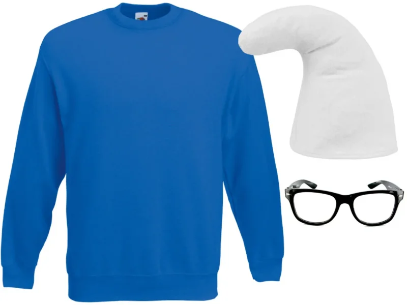 Zwergverkleidung Blauer Zwerg Outfit
