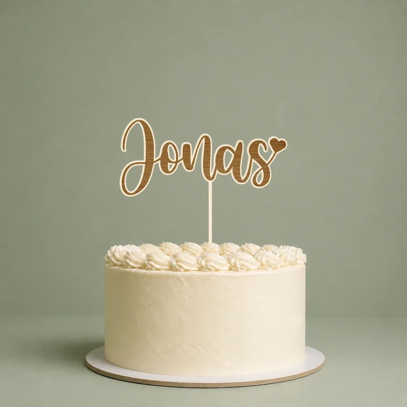 Cake Topper mit Wunschnamen personalisiert Torten Kuchen Deko