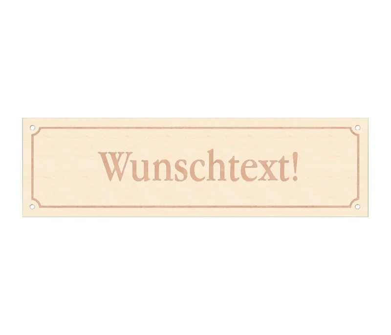 Boxenschild Pferd Pferdeboxen Schild personalisiert Pferdeschilder Schild Wunschtext - 35x10 cm - Holz