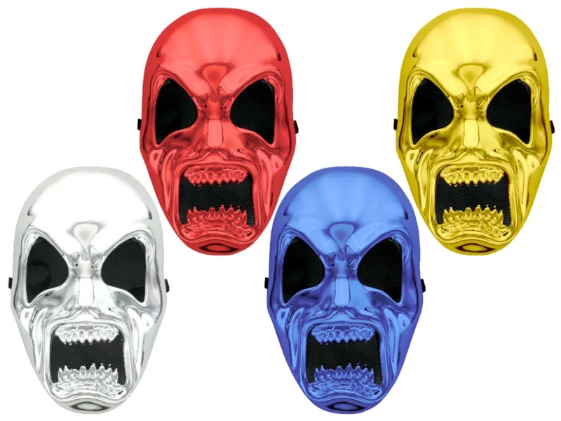 Maske Gruselmaske Halloweenmaske verschiedene FarbenAuffällige Gruselmaske in verschiedenen Farben für Halloween, Karneval, Fasching, Motto-Party, Horror-Outfit & Verkleidung.