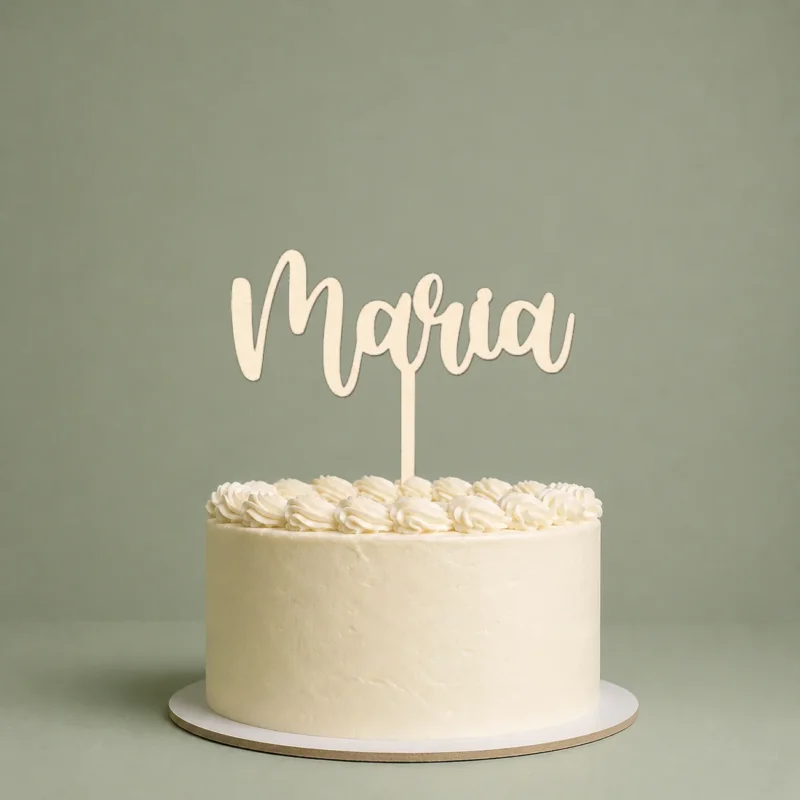 Cake Topper mit Wunschnamen personalisiert Torten Kuchen Deko