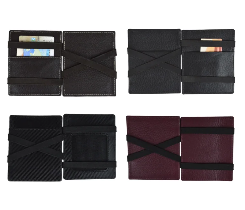 Slim Wallet Set mit Münzfach Portemonnaie Portmonee RFID Kreditkarten Etui Kleine Geldbörse