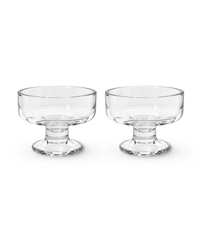 Dessertschale aus Glas – drapé collection von 7 O'CLOCK