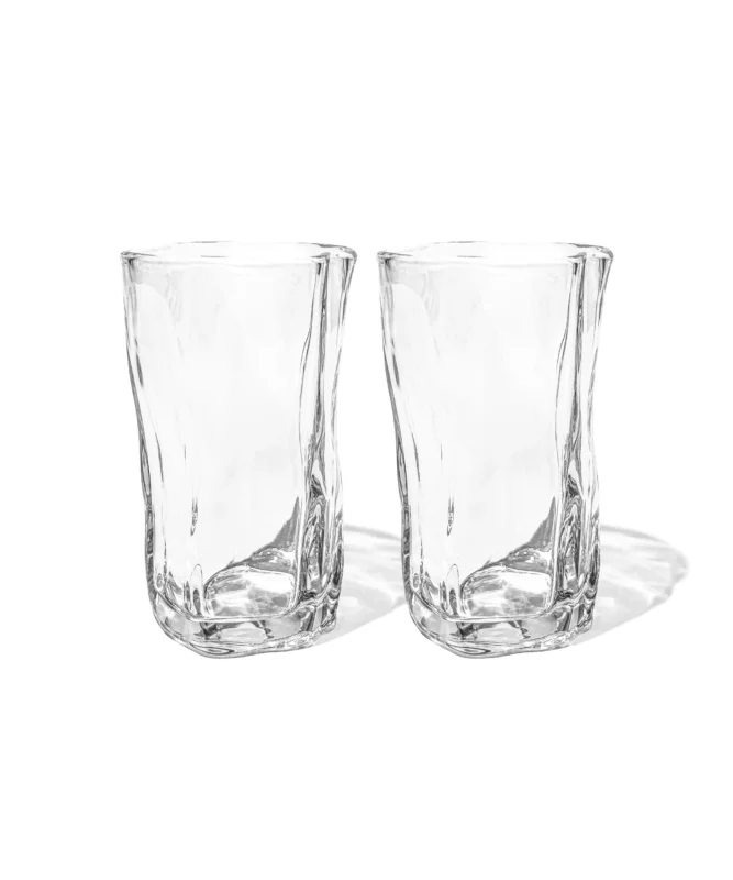 Großes Trinkglas im organischen Design – alaska collection von 7 O'CLOCK