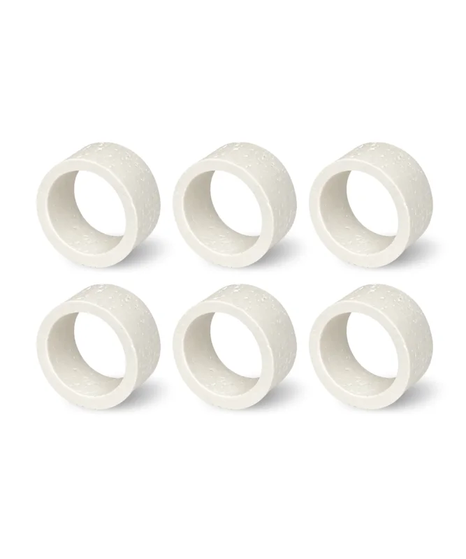 Serviettenringe in Travertin-Steinoptik im 6er Set – tiva collection von 7 O'CLOCK