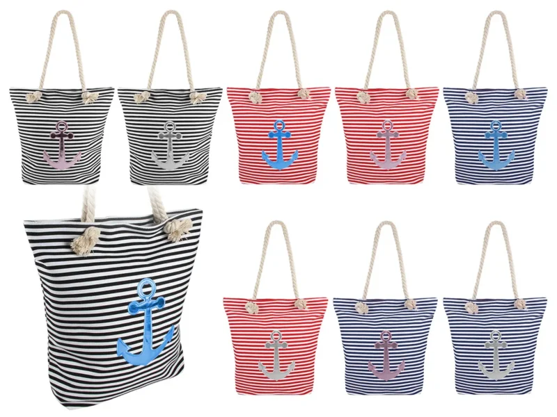 Shopper Tasche groß mit Reißverschluss