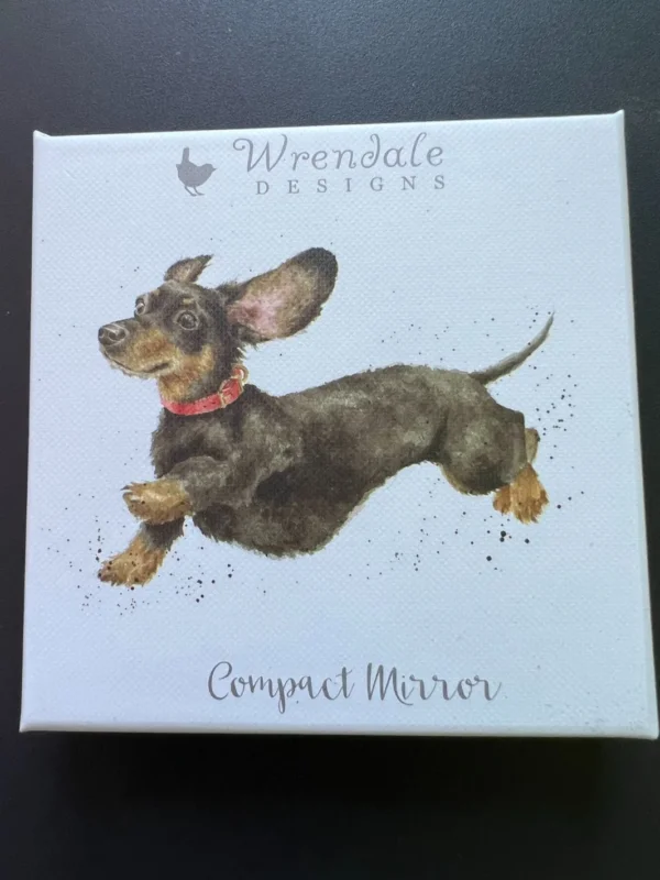 Dackel Taschenspiegel "That Friday Feeling" von Wrendale Designs