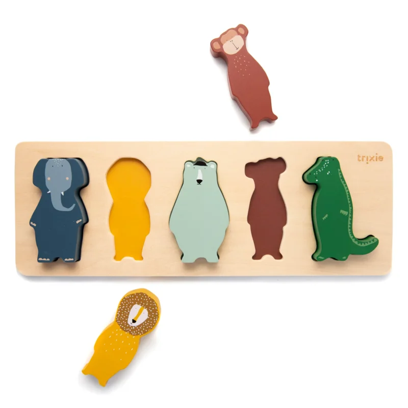 Holzpuzzle mit Tieren von Trixie