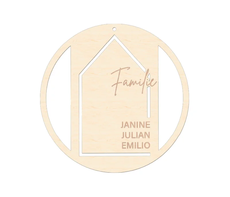 Tür-Anhänger Deko Wohnzimmer Kinderzimmer Tür Eingangstür, personalisiertes Tür- oder Wandschild - 15-25 cm, Geschenkidee Holz oder Acryl