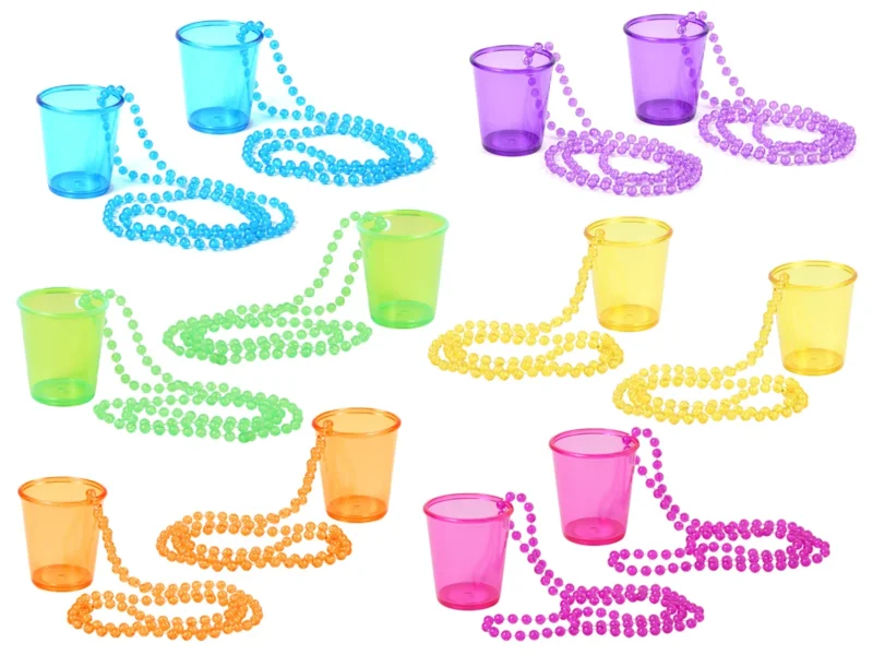 PartyMagix Pinnchen zum Umhängen – 6er & 12er Set – Perfekt für Party, Karneval & Festival