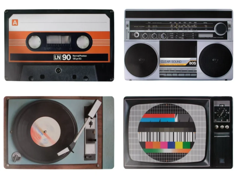 2er Set Platzsets Retro abwaschbar
