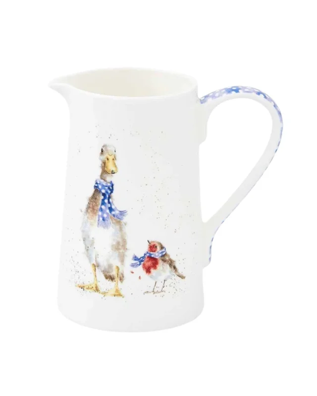 Weihnachtlicher Enten & Rotkehlchen Krug von Wrendale Designs