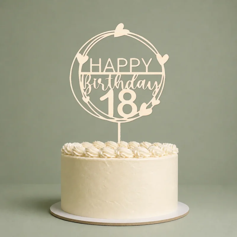 Happy Birthday Cake Topper Geburtstag Kuchendeko personalisiert mit Wunschnamen