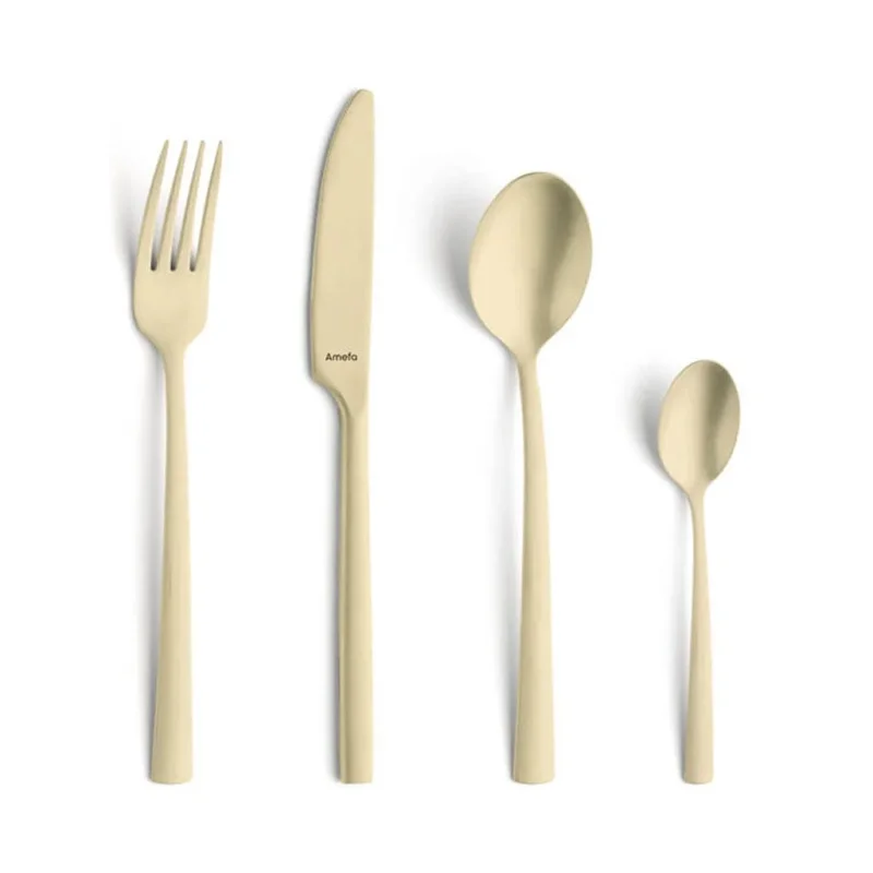 Amefa - Stonewash PVD Champagne 16-pc set in trend box - champagne Amefa