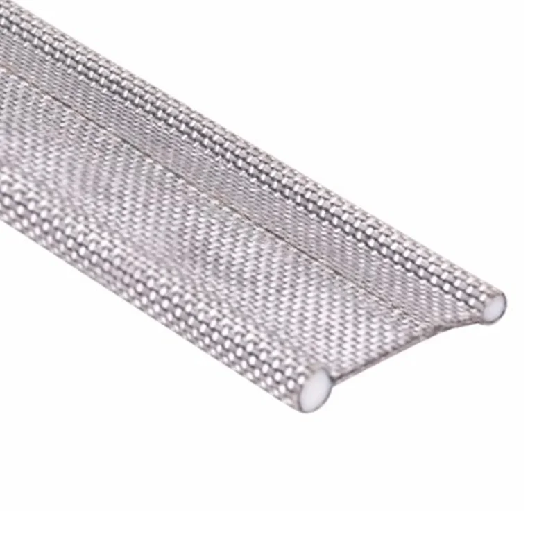 Doppelkederband - Kederband Ø6mm und Ø4mm Band 4 cm breit Adapter für Wohnwagen Wohnmobil Caravan | Zeltkeder Vorzelt - Keder Verbindung - robust und biegsam - grau - Dualkeder Textilmantel