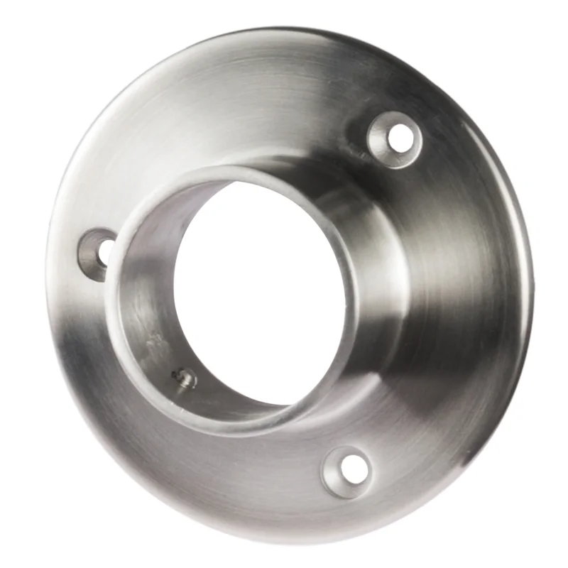 4 STÜCK Edelstahl Flansch für 42,4 mm Rohre - V2A Fitting für Geländer Handlauf Balkon gebürstet