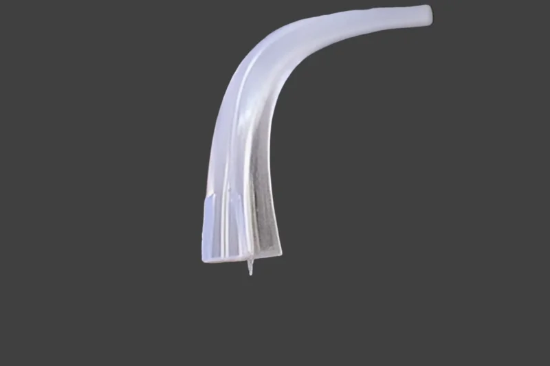 Gebogene Bodendichtung für 2-flügelige Viertelkreisduschen, 4 und 5 mm Glas, Art.Nr. 4269G